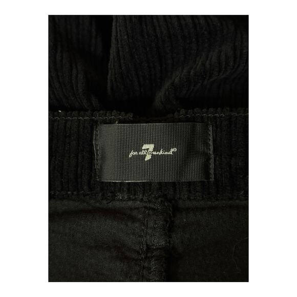 7 For All Mankind corduroy easy trouser corduroy pants black size 30 - Picture 9 of 10